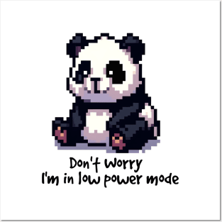 Cute little bear, Don't Worry, I'm in Low Power Mode Posters and Art